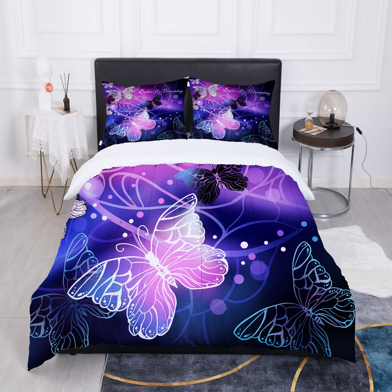 Sunnycitron butterfly print detail highlighting vivid 3D colors and fade resistance
