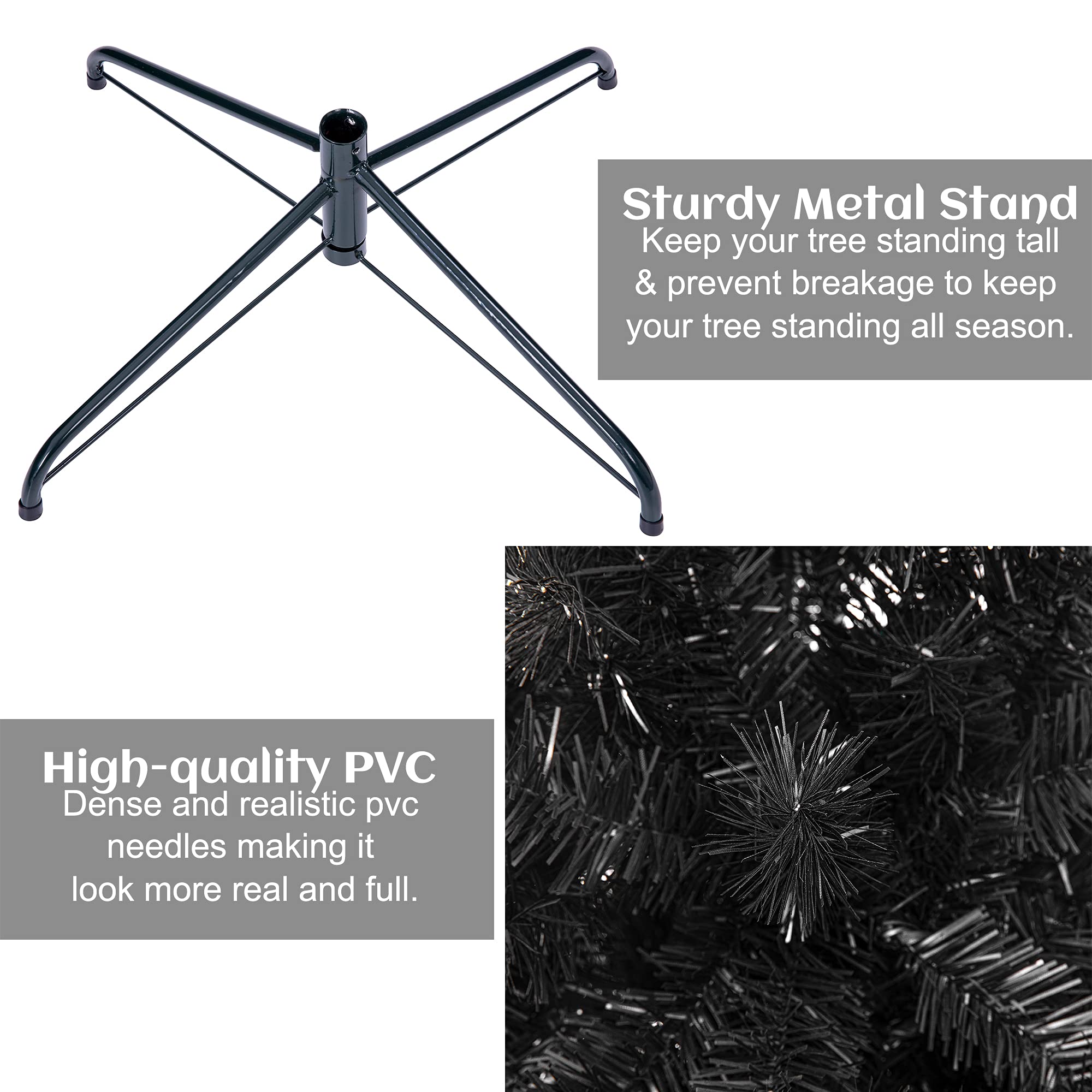 Sunnyglade ornament close-up on branch showing strong tip support