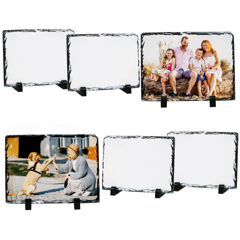 Sunnyglade front packaging showing six slate photo frames ready to craft and gift
