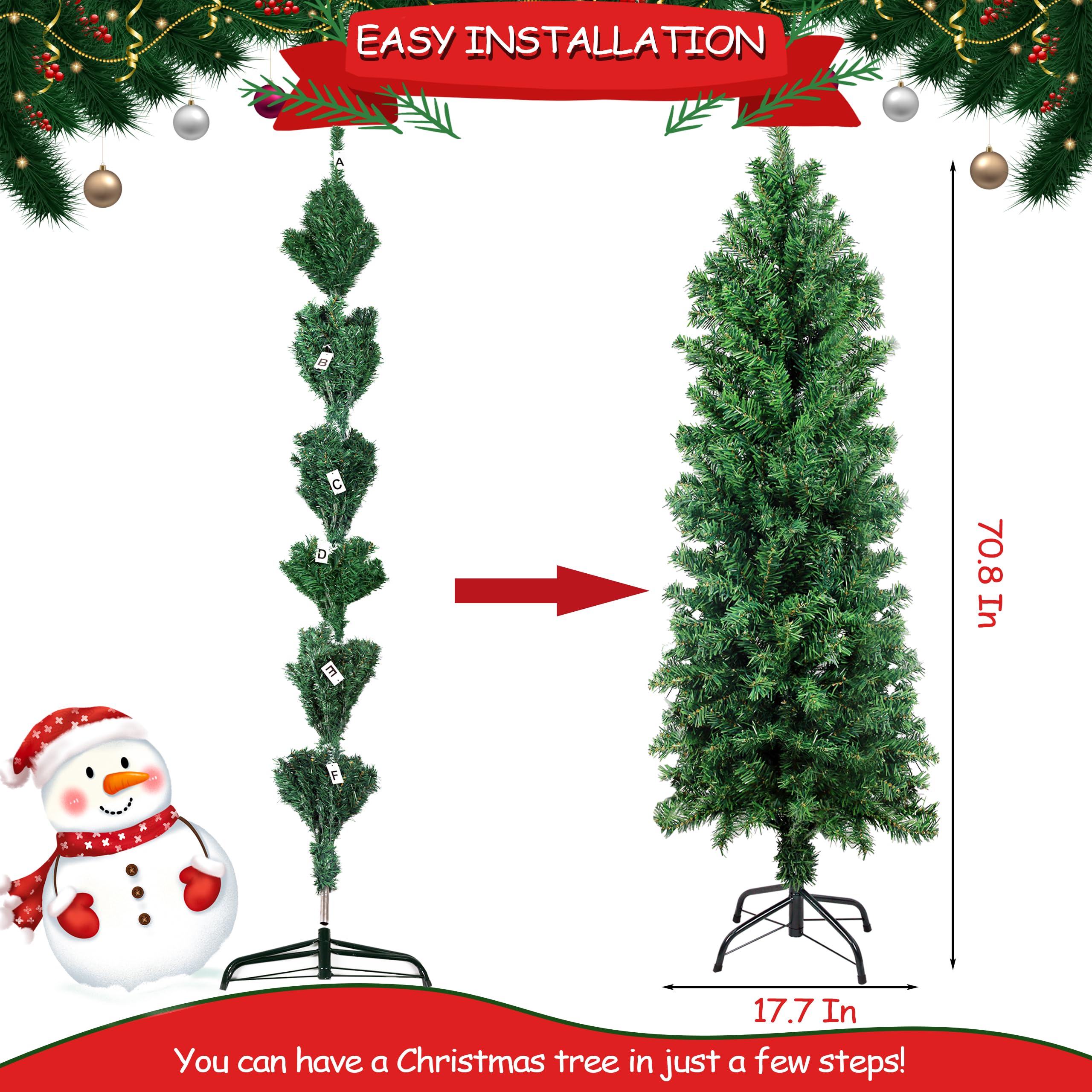 Sunnyglade tree placed in a corner living room showing efficient footprint benefit