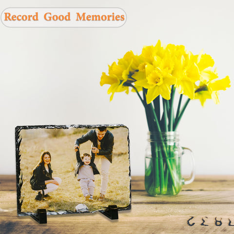 Sunnyglade displayed on a desk showcasing finished photo art and warm decor