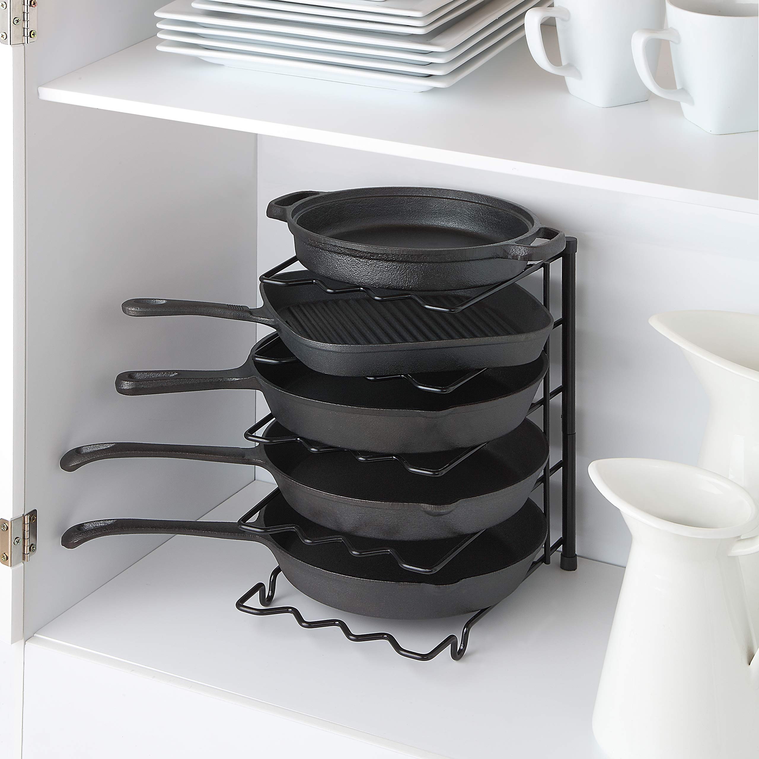 SunnyPoint front view showing full rack and organized pans for space saving