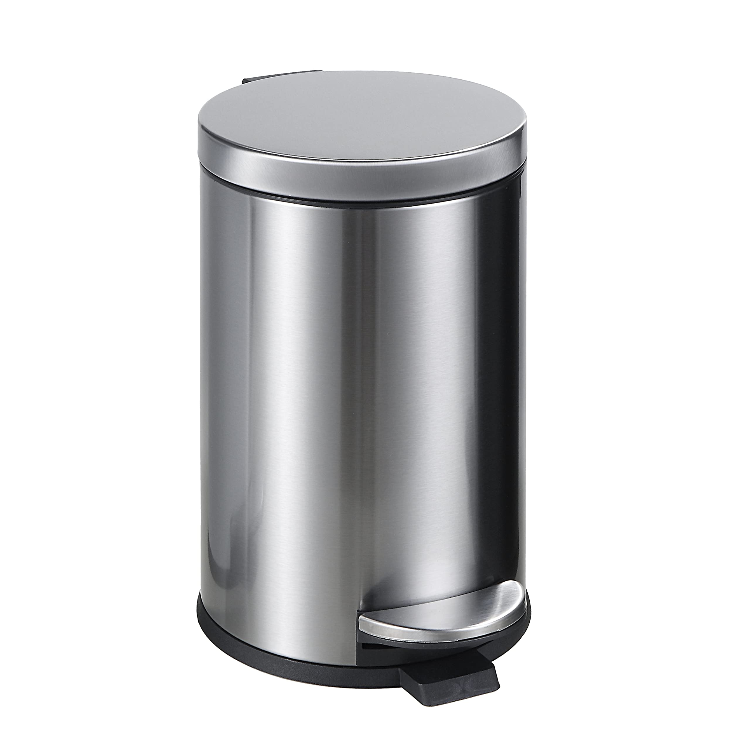 SunnyPoint front view of small trash can showing compact design and quiet lid