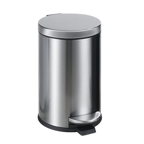SunnyPoint front view of small trash can showing compact design and quiet lid