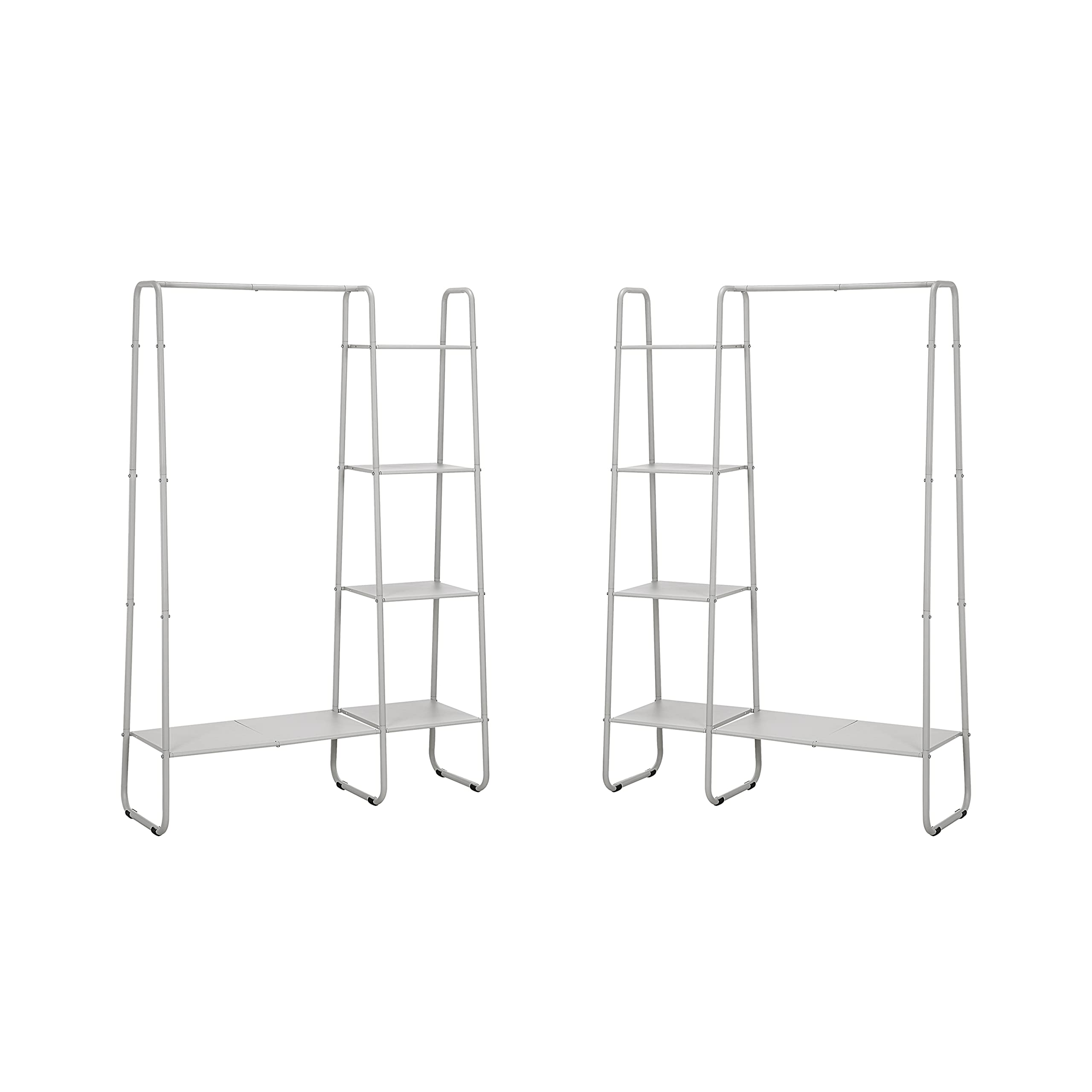SunnyPoint hanging rod loaded with shirts and jackets for easy outfit selection