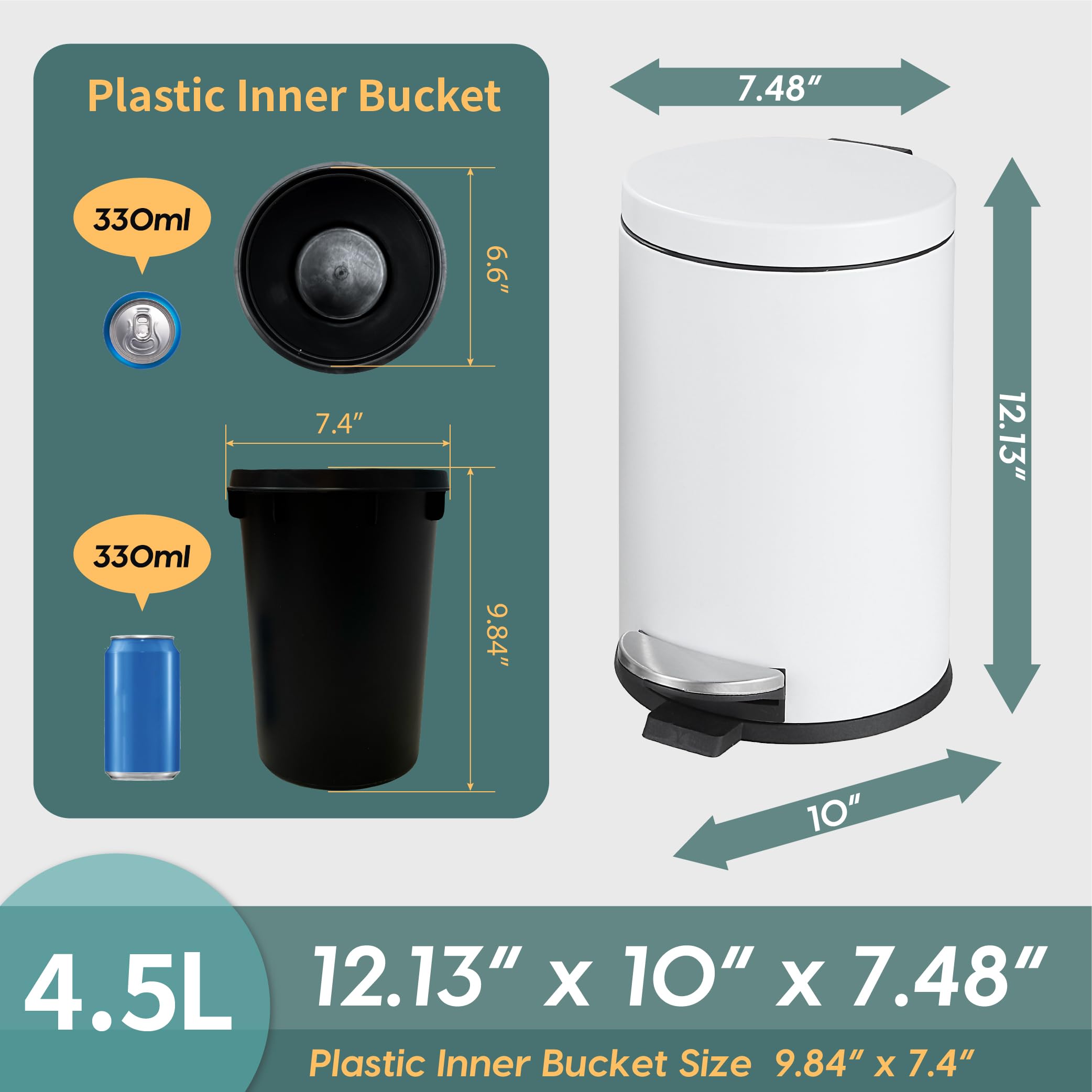 SunnyPoint in a small bathroom beside sink showing space-saving placement