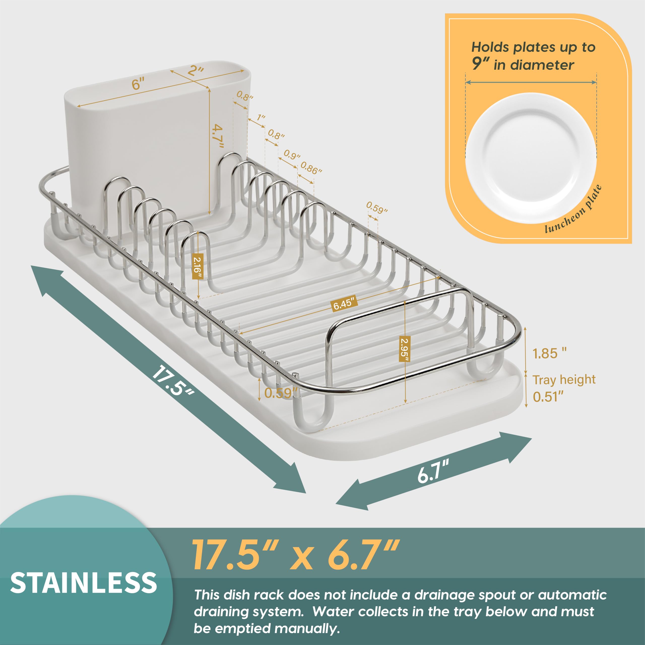 SunnyPoint lifestyle on kitchen countertop, small-space organization and neat drying