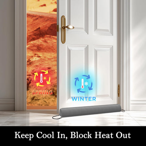 Sunolga blocking night light at threshold to support darker, restful sleeping conditions