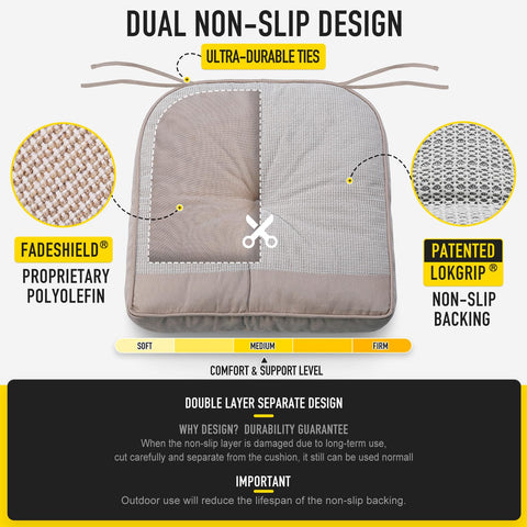 SUNROX back cushion profile showing ergonomic shape and reinforced tie attachment