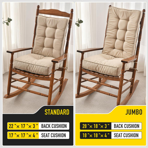 SUNROX lifestyle porch rocker with cushions illustrating outdoor-ready comfort