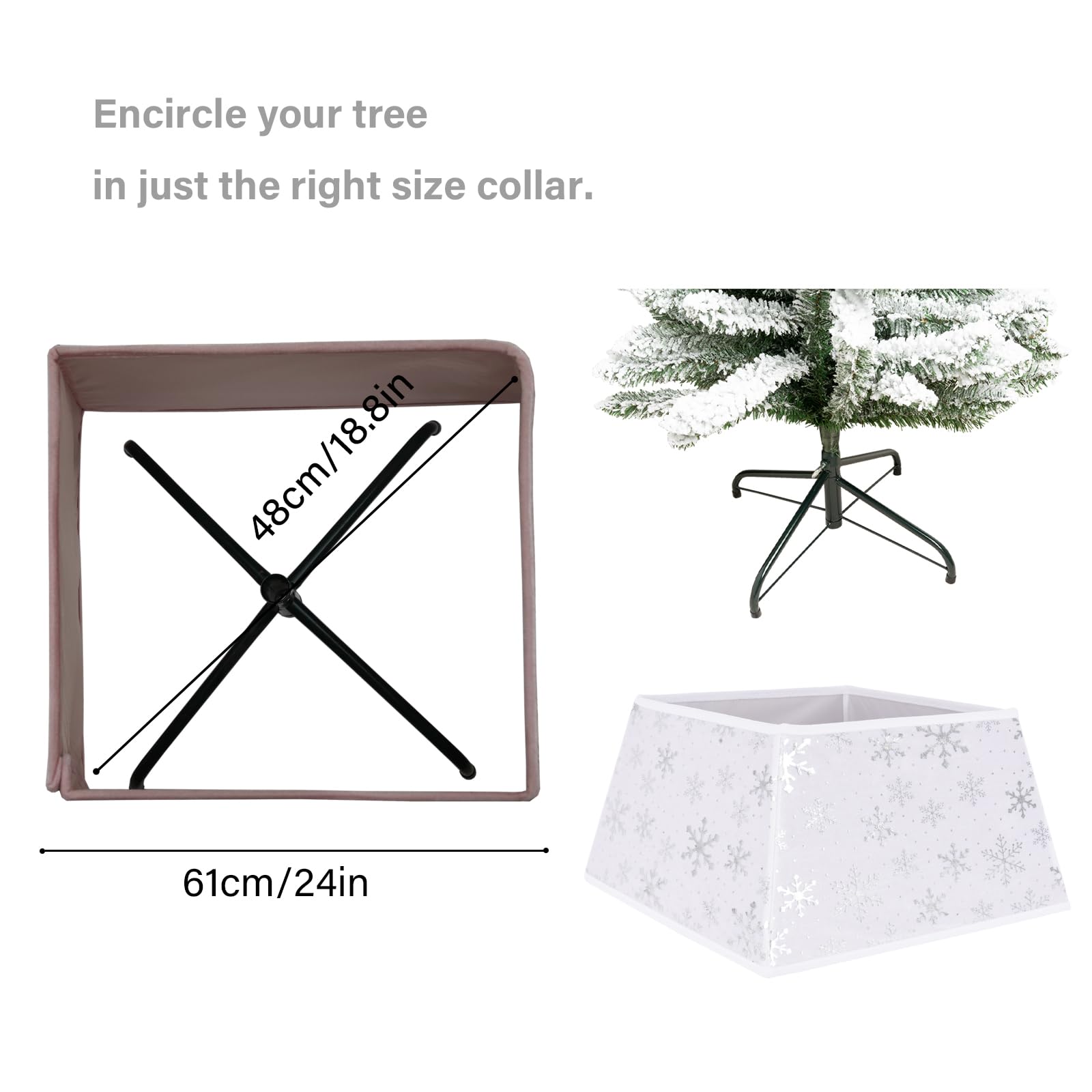 SUNSHINE DECOR folded collar compact for easy storage between seasons