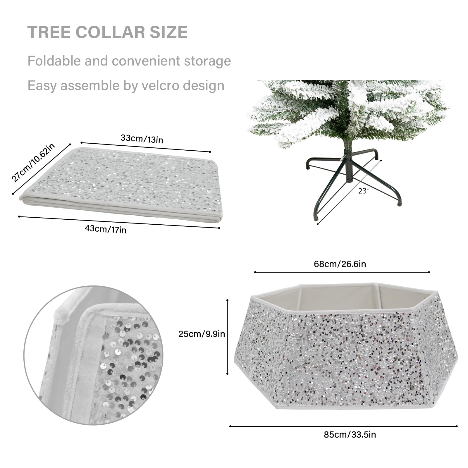 SUNSHINE DECOR Velcro seam detail, easy secure installation benefit