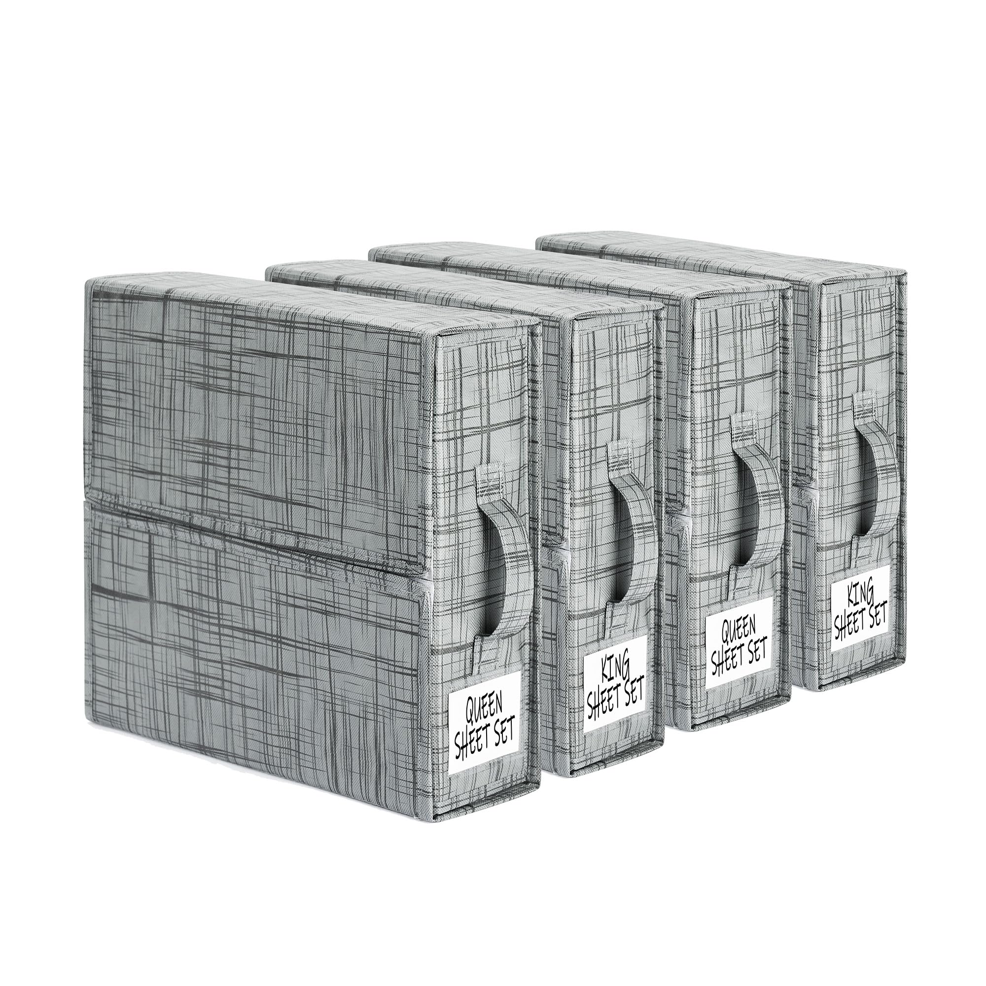 SUOCO front view of grey SheetCube pack showing neat labeling and organized benefit