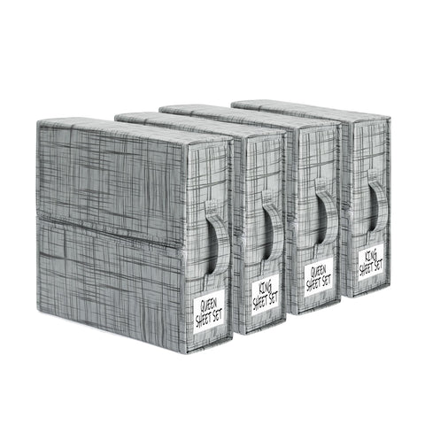 SUOCO front view of grey SheetCube pack showing neat labeling and organized benefit