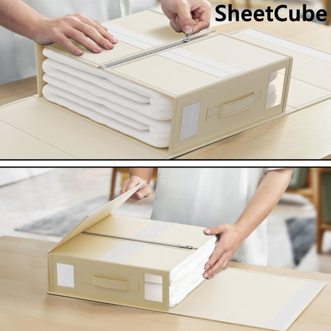 SUOCO SheetCube handle and label slot for easy pulling benefit