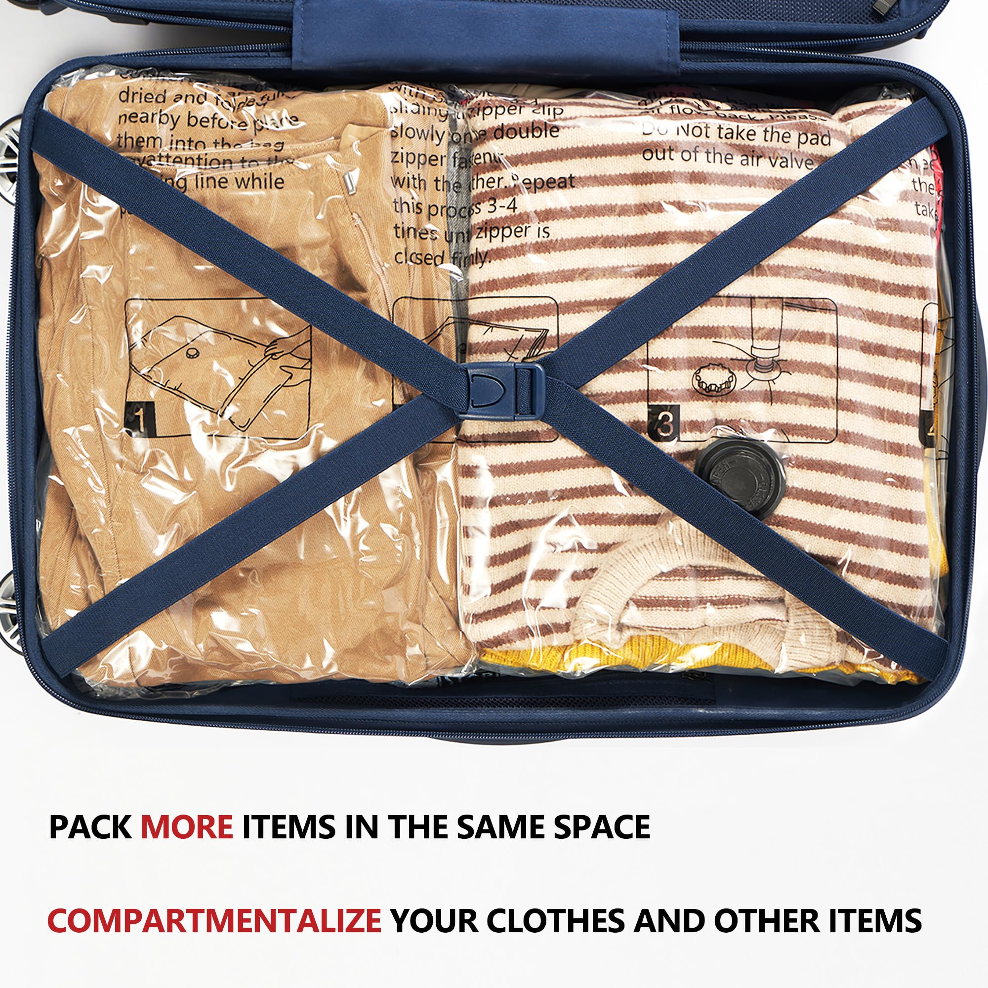 SUOCO valve and double-zip detail highlighting secure seal and leak prevention