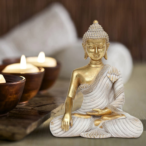 Suoedd gold Buddha close-up face details highlighting craftsmanship advantage