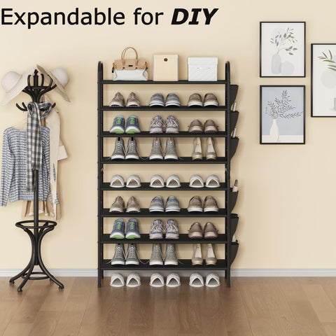 SUOERNUO placed in an entryway demonstrating space-saving organization benefit