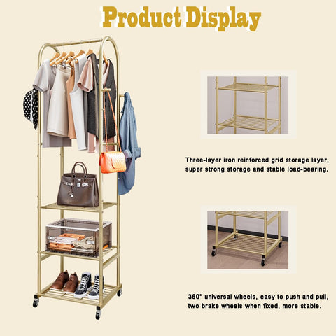 SUOERNUO side hooks holding hats and bags for quick-access convenience