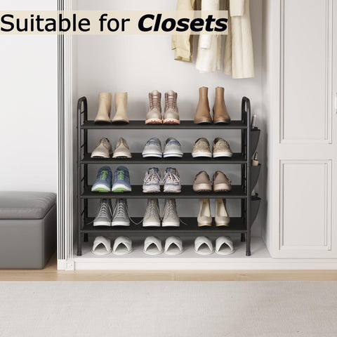 SUOERNUO size comparison with shoes showing compact footprint and capacity
