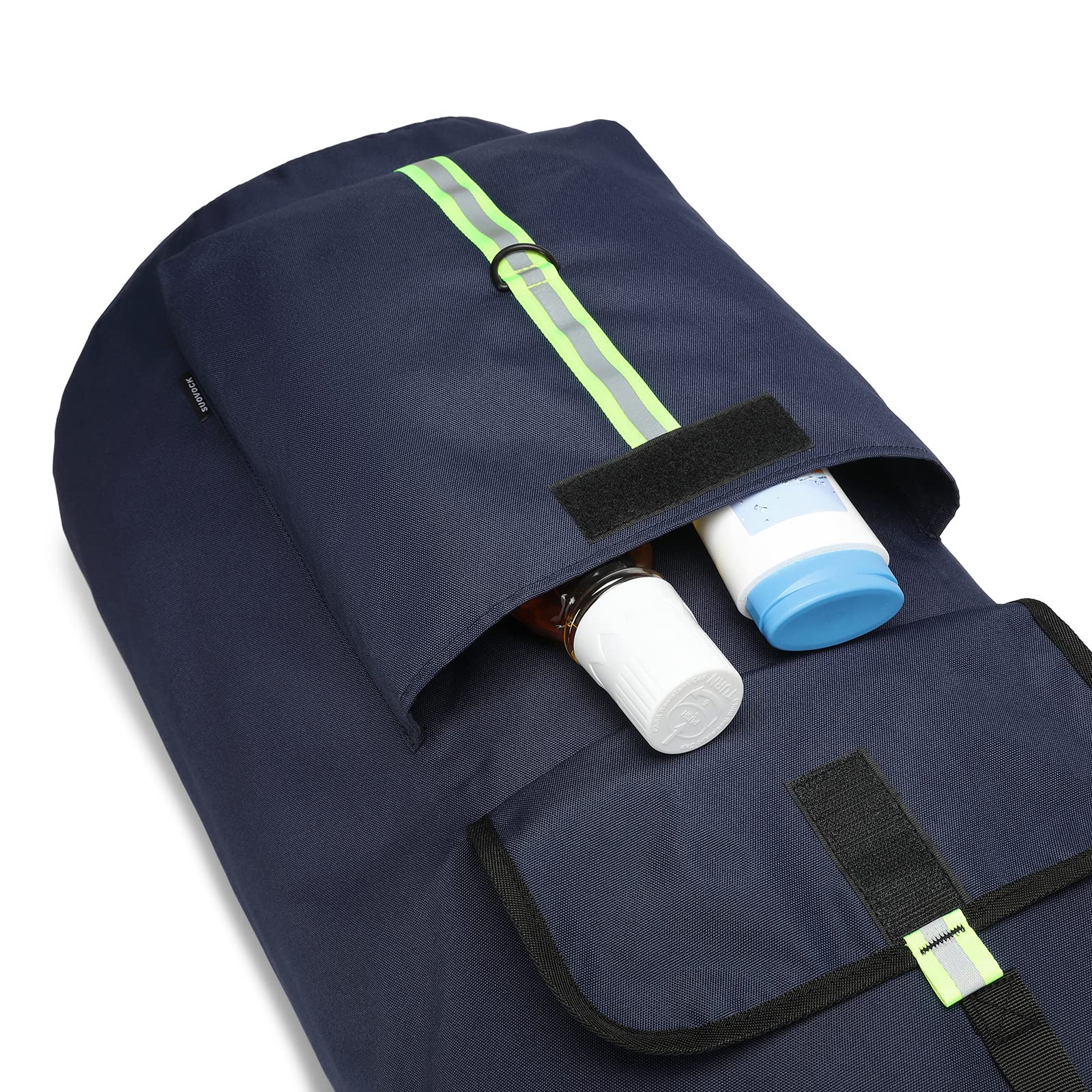 SUOVOCK drawstring with buckle closure securing contents