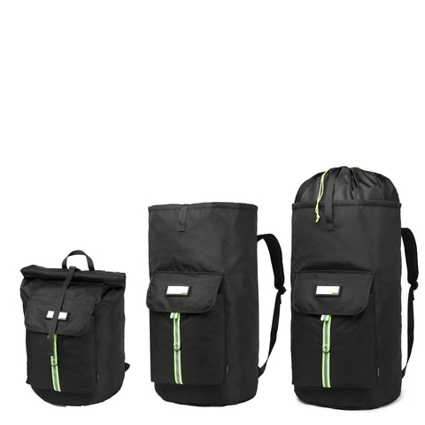 SUOVOCK drawstring and buckle detail securing contents for safer transport
