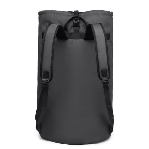 SUOVOCK expanded backpack filled with laundry demonstrating large capacity