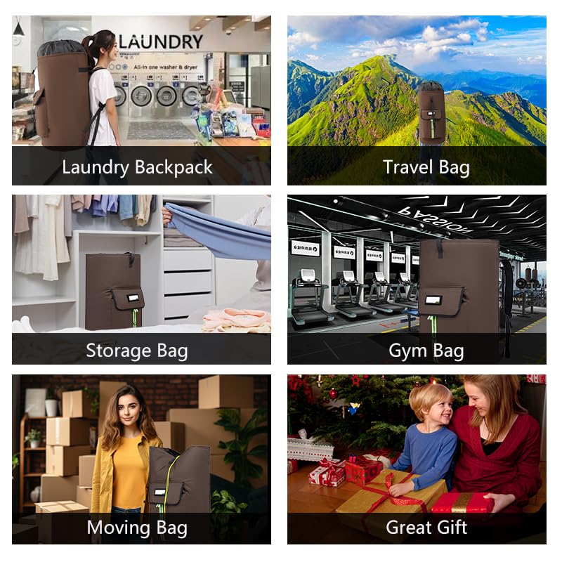 SUOVOCK in a dorm room transporting laundry showing practical everyday use benefit