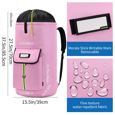 SUOVOCK open top expanded to 38 inches showing large capacity benefit