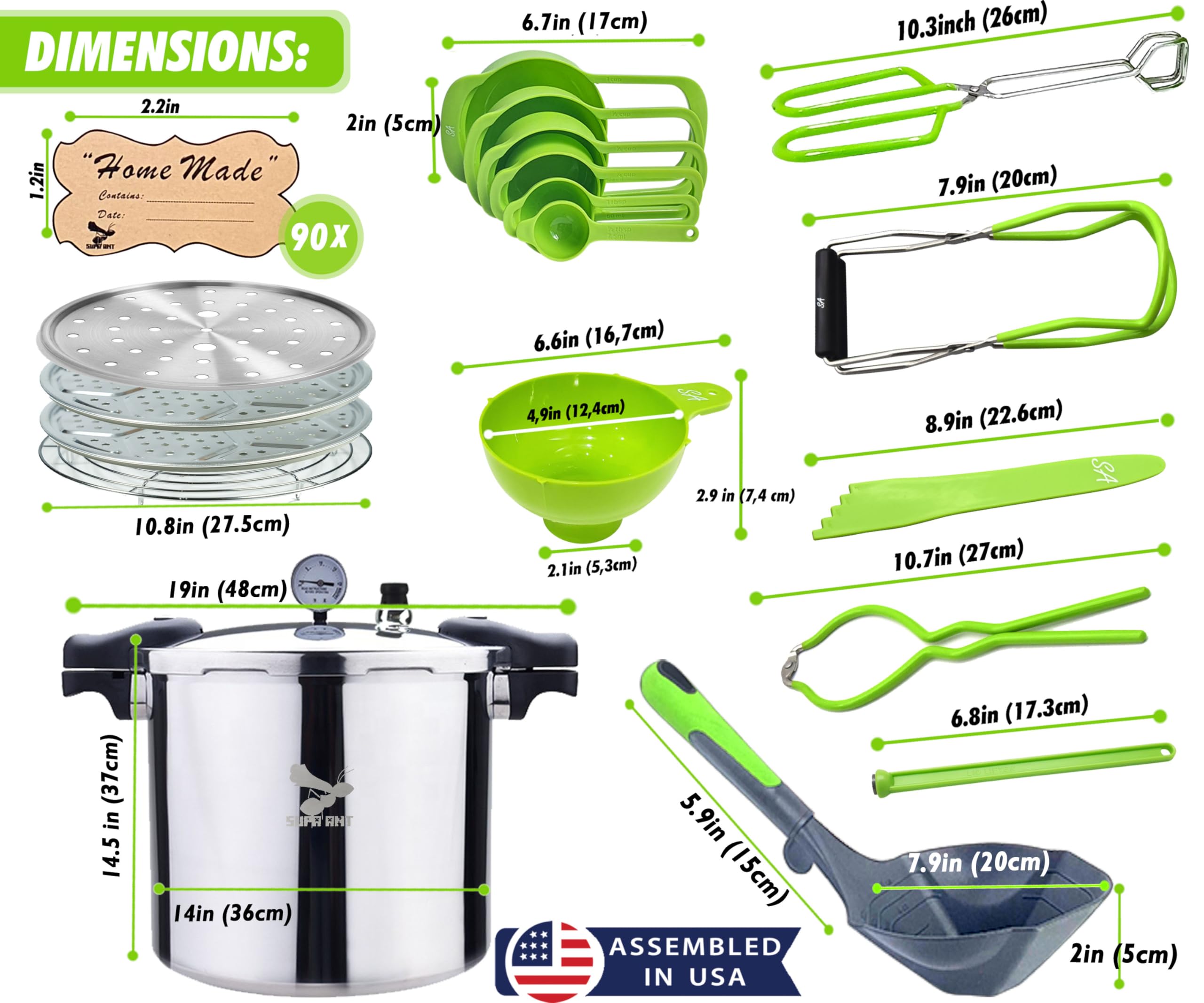 Supa Ant XL ladle pouring preserves to speed up jar filling and reduce spills