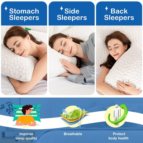 SUPA MODERN pillow supporting a back sleeper to promote spinal alignment