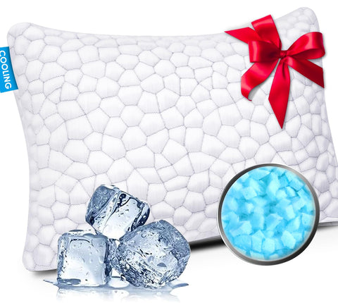 SUPA MODERN front view of pillow in packaging showing cool design and ready comfort