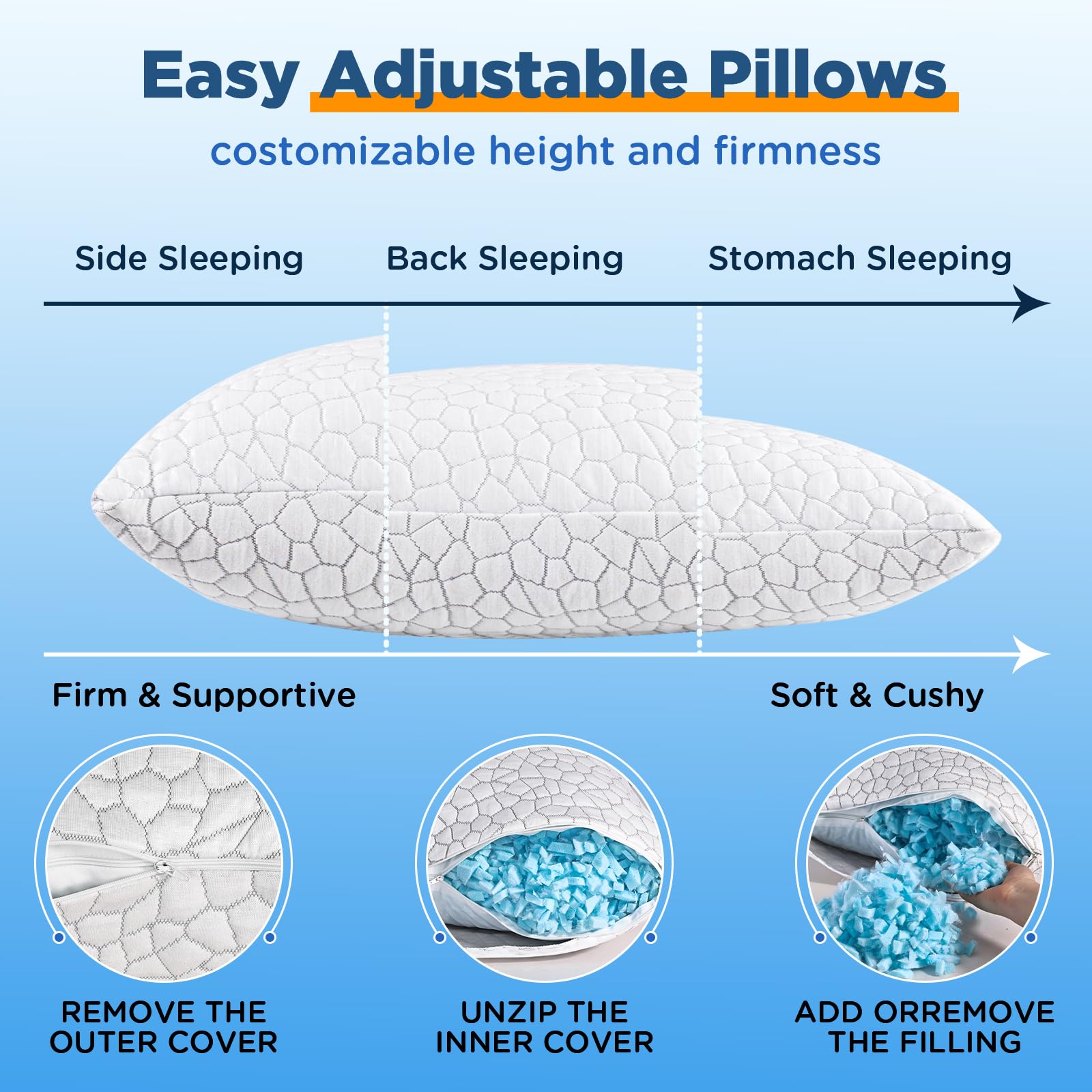 SUPA MODERN pillow in bed with side sleeper showing shoulder-neck alignment