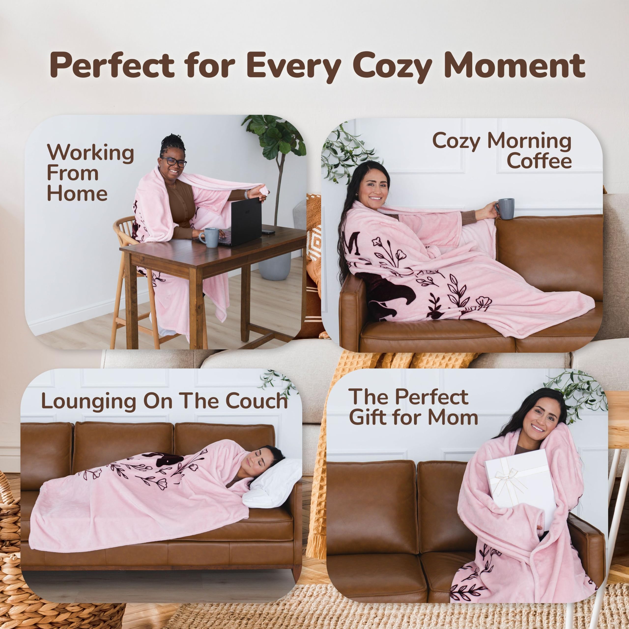 Super Blanky lifestyle couch setting showing cozy lounging benefit
