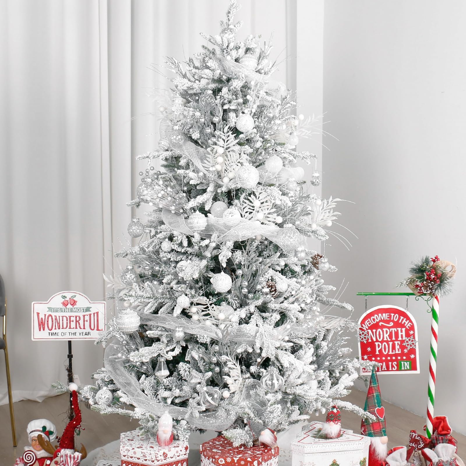 Super Holiday ornaments in hand showing size range and lightweight convenience
