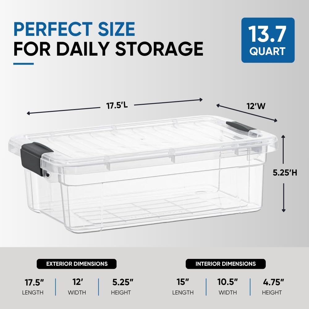 Superio stacked bins on shelf saving space and staying stable