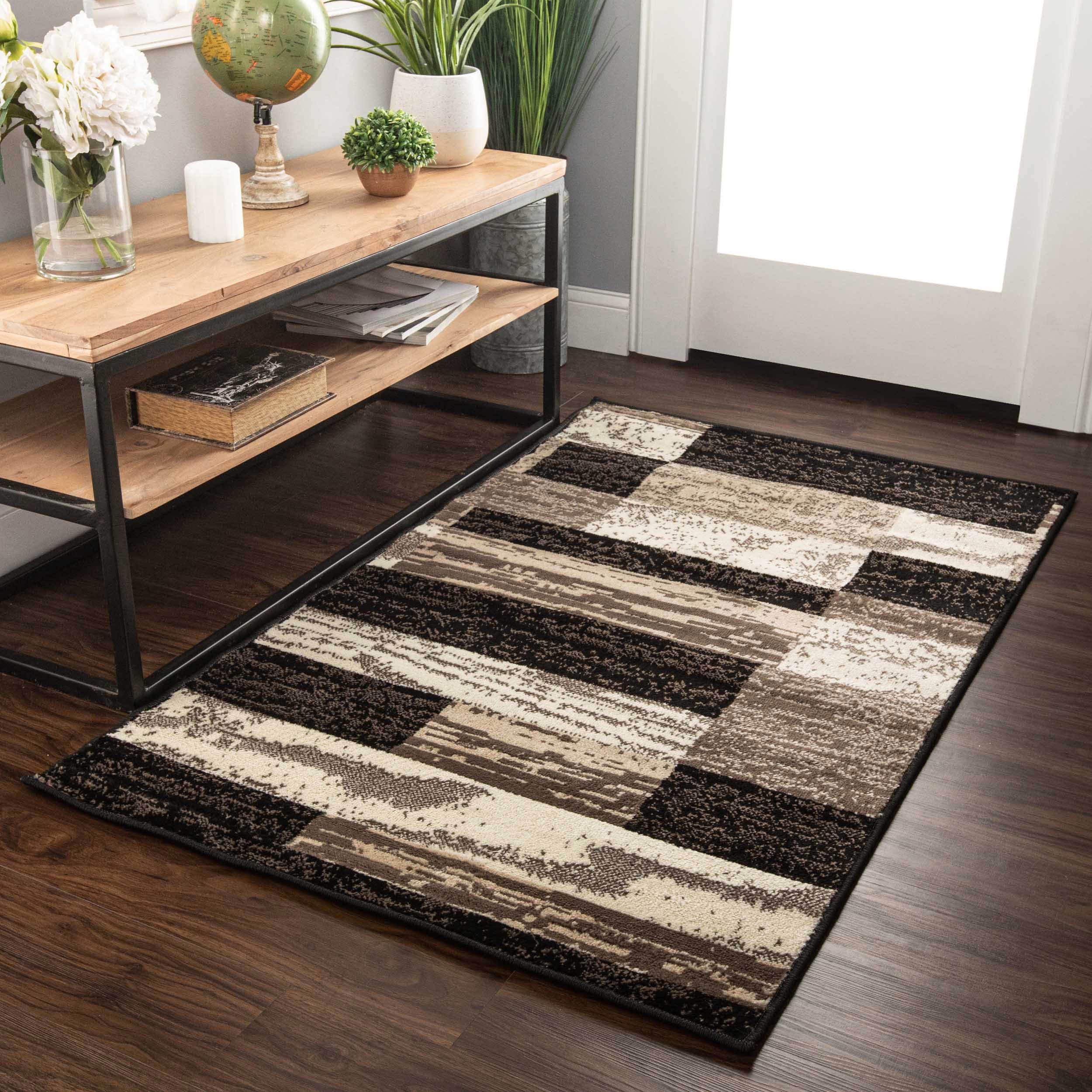 SUPERIOR Rockwood front view showing geometric pattern and chocolate tone for modern style