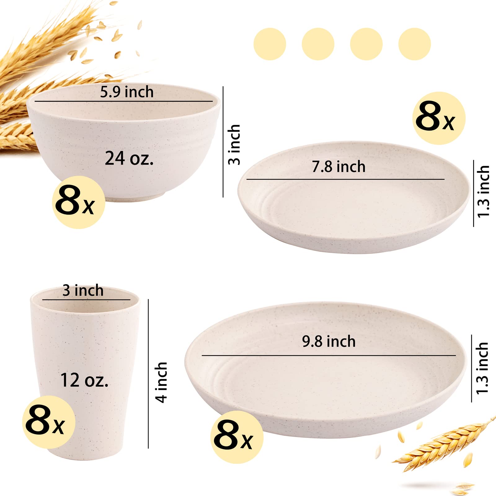 supernal wheat straw material label close-up highlighting eco-conscious build