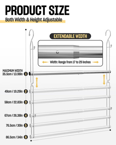 Supforce height setting indicator, six positions for customizable spacing