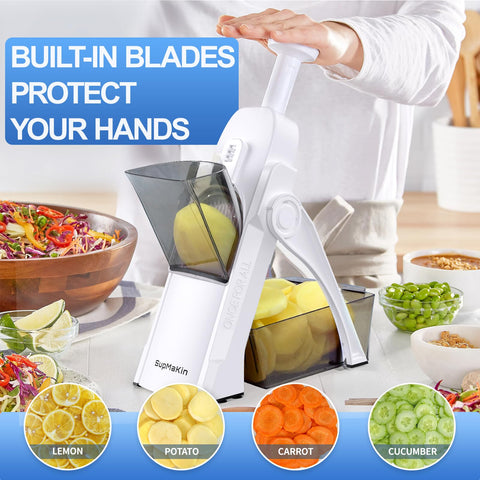 SupMaKin closeup of built-in blade module for safe, precise cuts