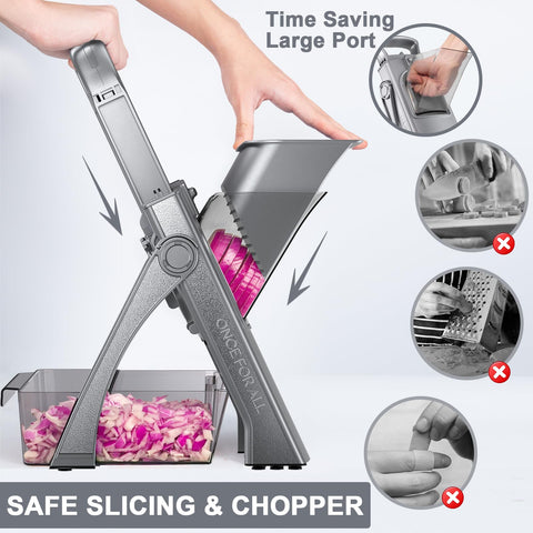 SupMaKin detachable container holding sliced vegetables for bulk food prep