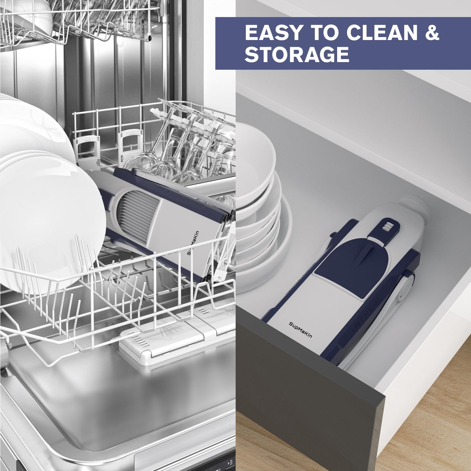 SupMaKin folded compact slicer for easy storage benefit