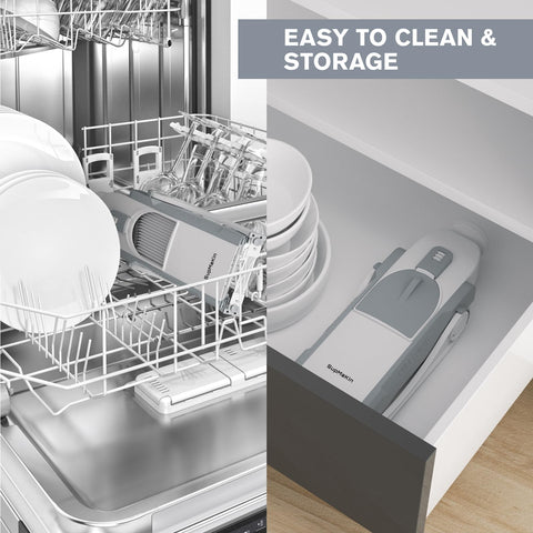 SupMaKin in use with push handle delivering fast, safe slicing