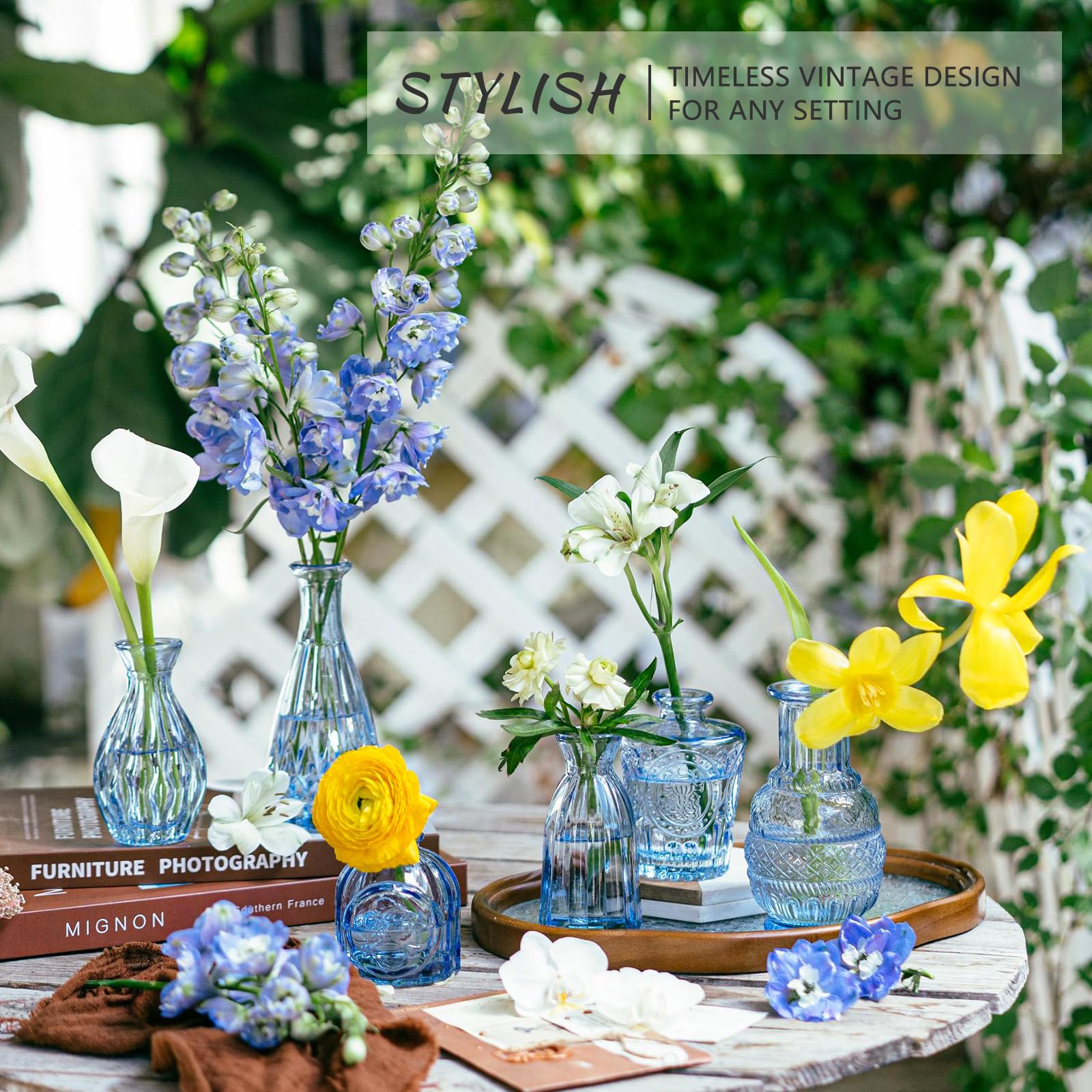 SUPMIND vases beside a ruler showing scale and easy placement benefit