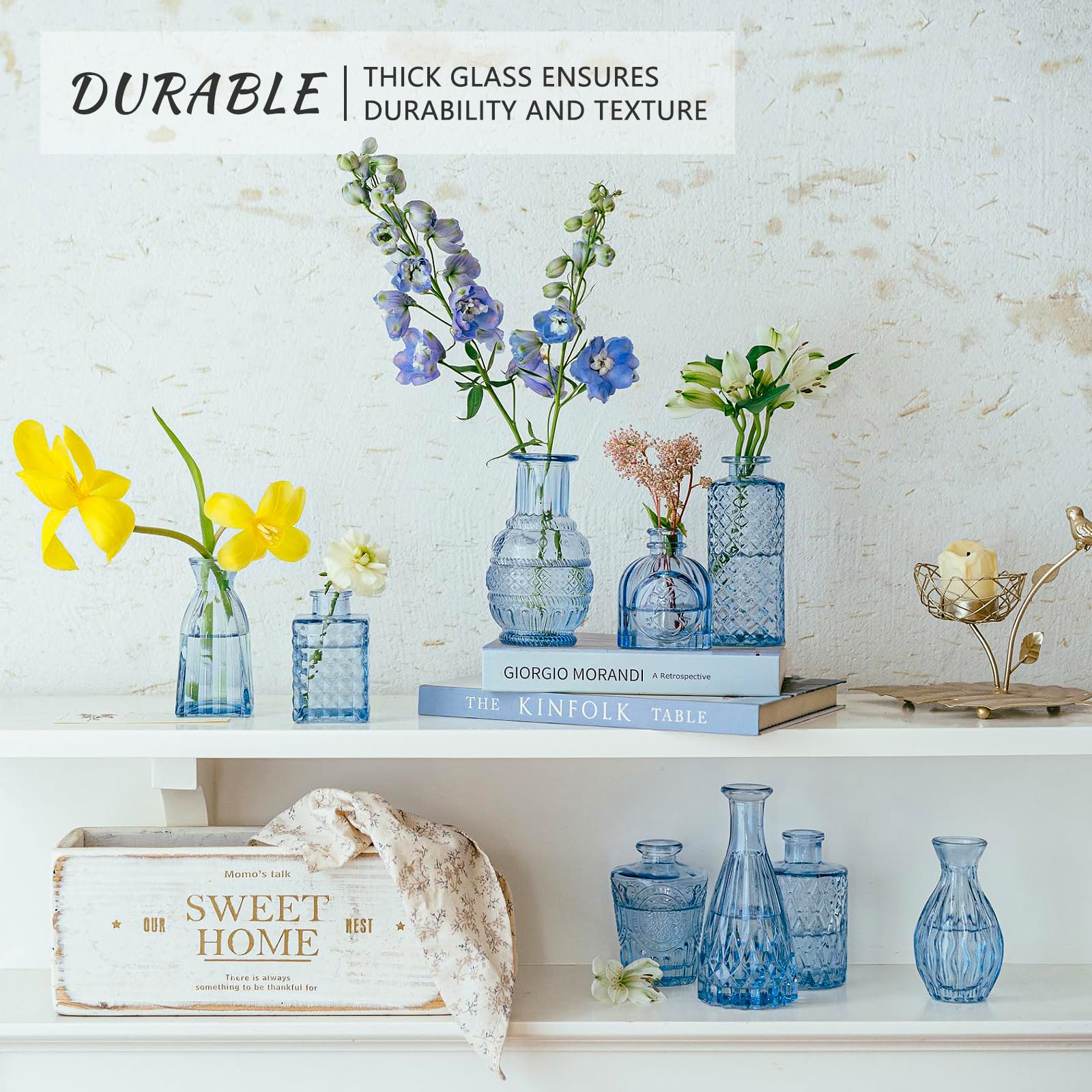 SUPMIND grouped vases as a centerpiece demonstrating layered styling and visual impact