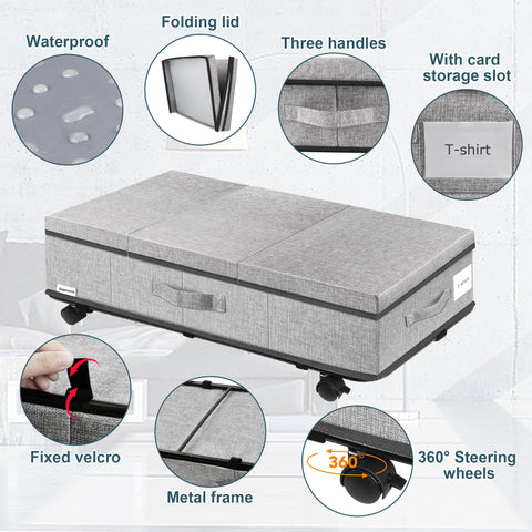 Supowin open three-section lid showing easy selective access and visibility