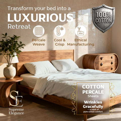 SUPREME ELEGANCE fitted sheet deep pocket detail proving snug fit benefit: anti-slip mattress grip