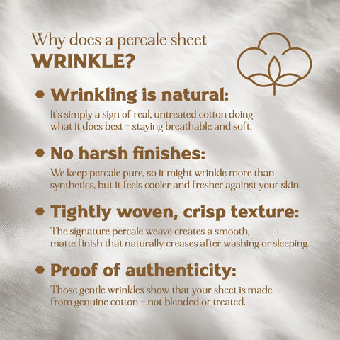 Supreme Elegance fabric after wash showing gentle wrinkles and softening benefit