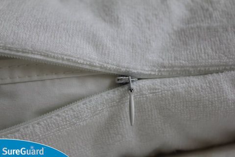 SureGuard cross-section of waterproof layer blocking liquids benefit