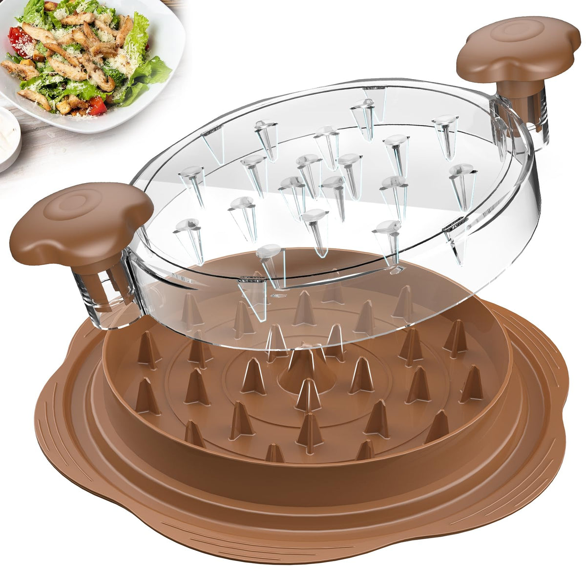 SURETIVIAN front packaging showing brown shredder, benefit: ready-to-use pulled meat